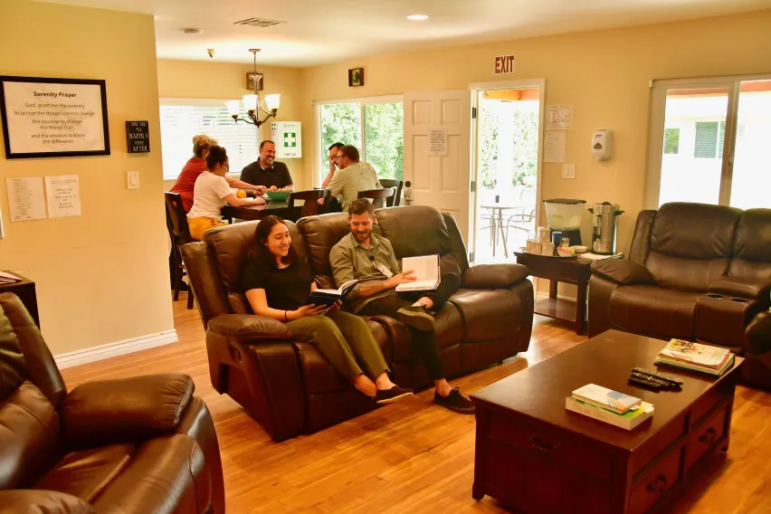 cozy living spaces at divine detox